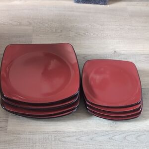 Red Square Dinnerware Set